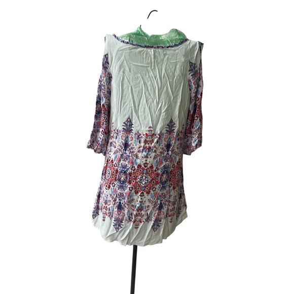 FIG & FLOWER ANTHROPOLOGIE TUNIC BLOUSE COLD SHOULDER SZ S BOHO COTTAGE CORE - Picture 9 of 16